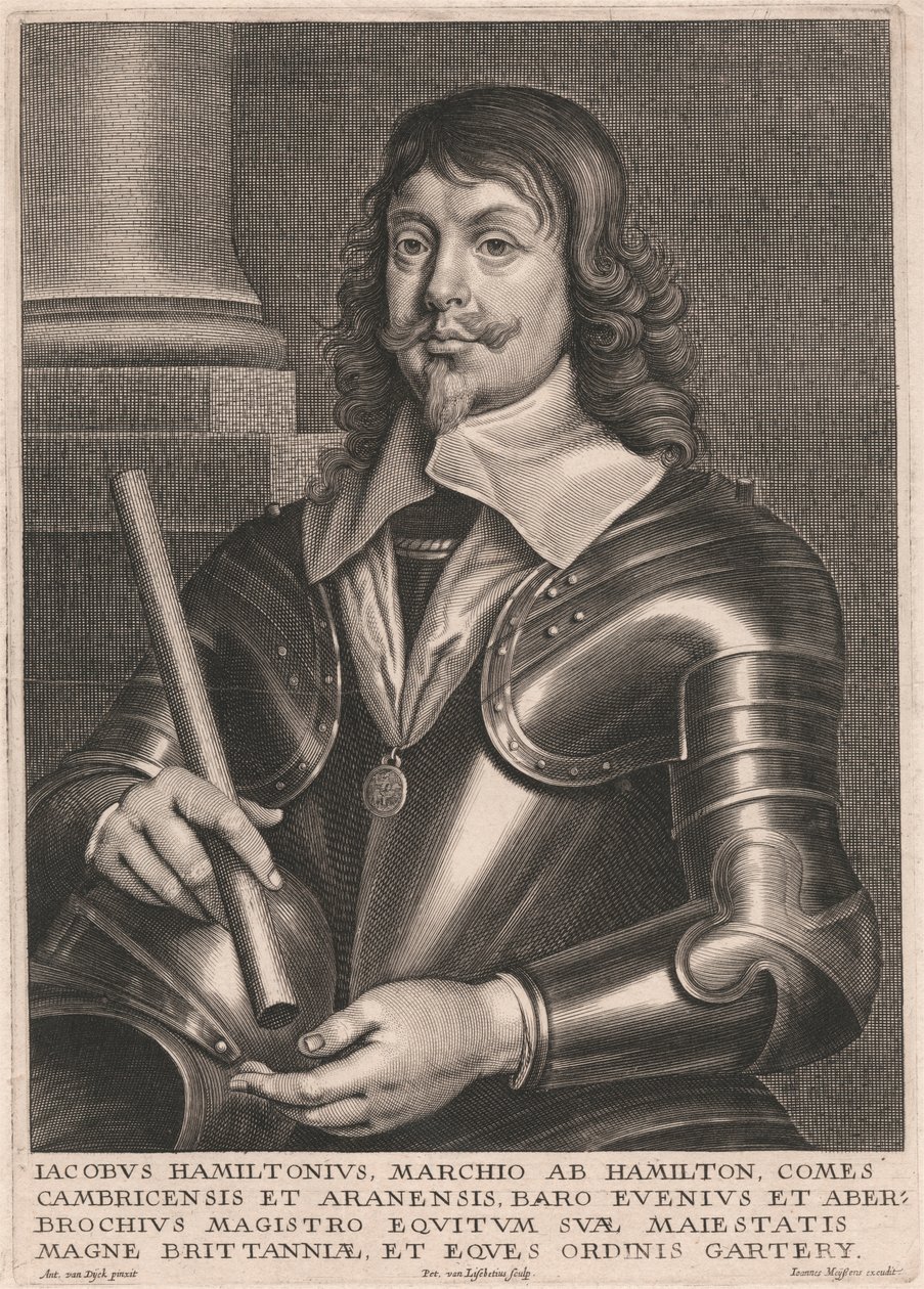 Jacobus Hamiltonius, marchio AB Hamilton, Comes Cambricensis et Aranensis de Pieter van Lisebetten