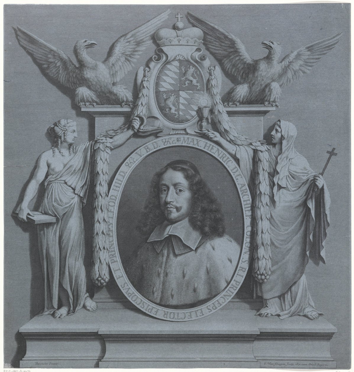 Retrato de Maximiliano Enrique de Baviera, Arzobispo de Colonia de Pieter van Schuppen