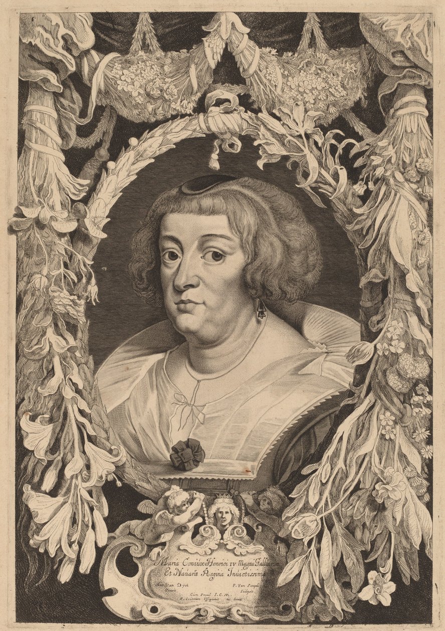 María de Médici de Pieter van Sompel and Pieter Claesz Soutman after Sir Anthony