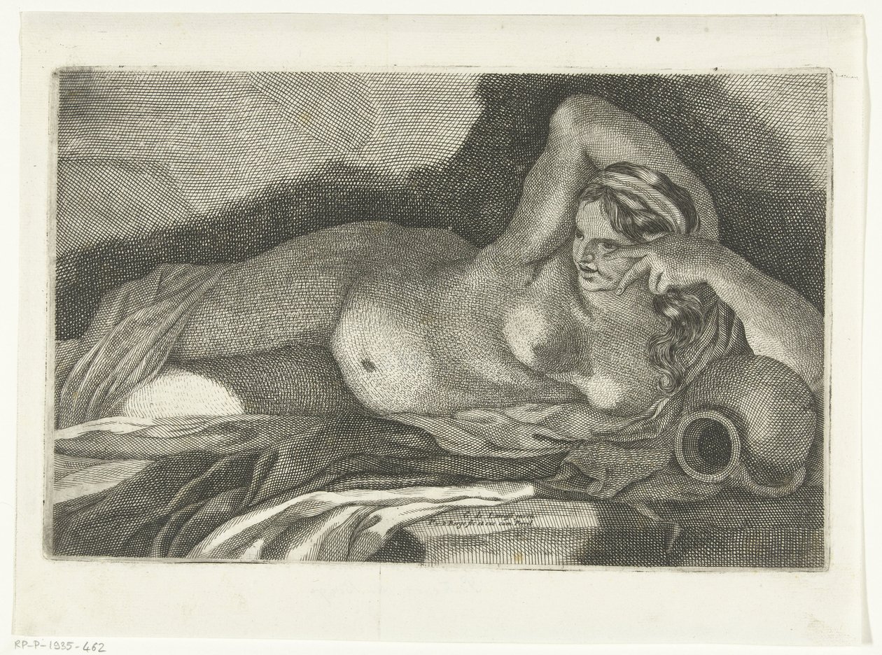 Desnudo femenino recostado de Pieter van den Berge