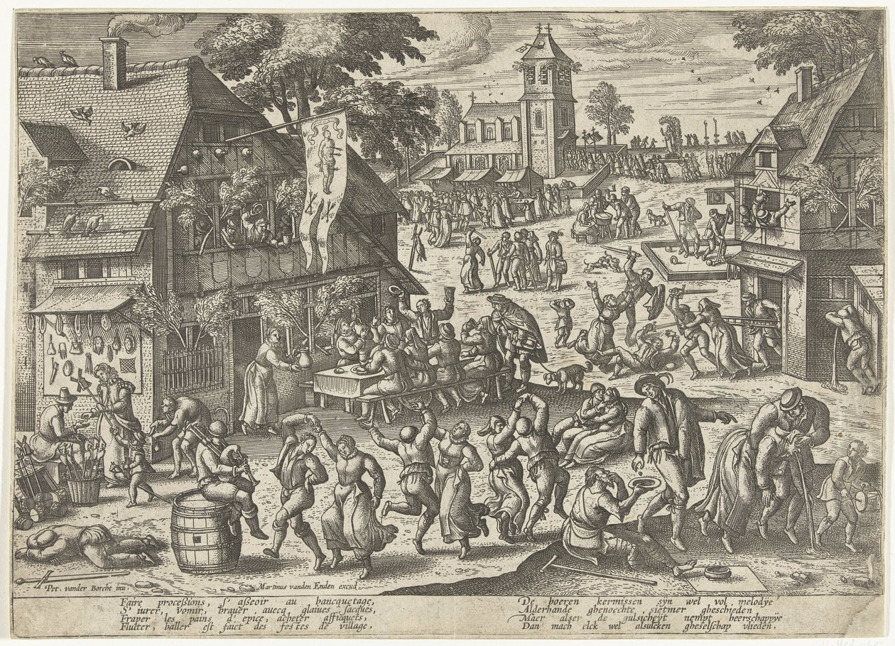 Fiesta de la Cofradía de San Sebastián de Pieter van der Borcht (I)