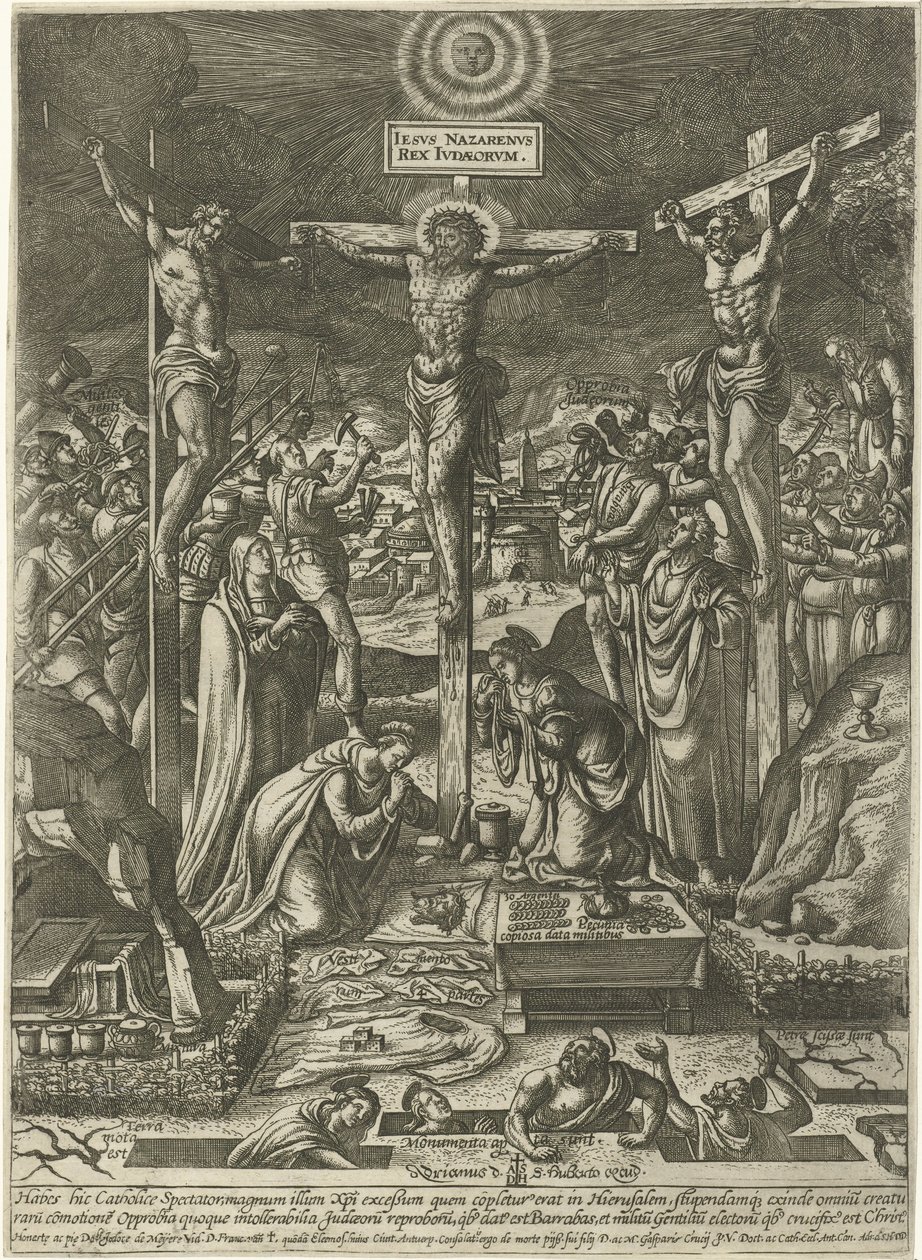 Crucifixión de Cristo de Pieter van der Borcht (I)