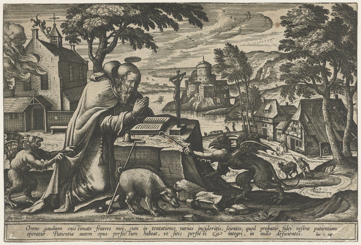 Tentación de San Antonio de Pieter van der Borcht (I)