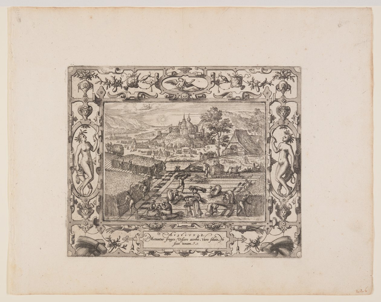 Agosto, de Los Doce Meses de Pieter van der Borcht