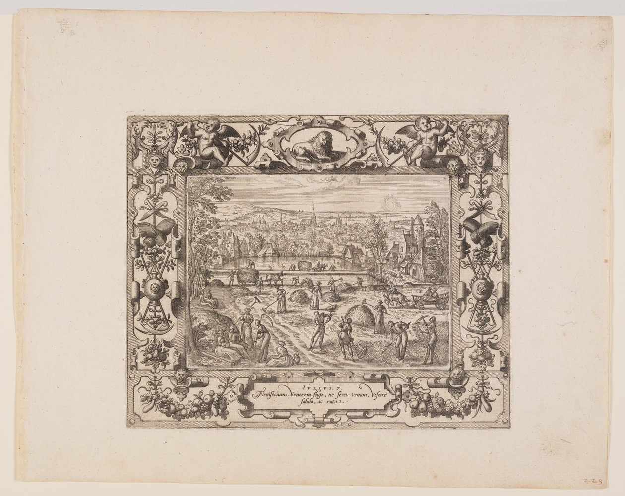 Julio, de Los Doce Meses de Pieter van der Borcht