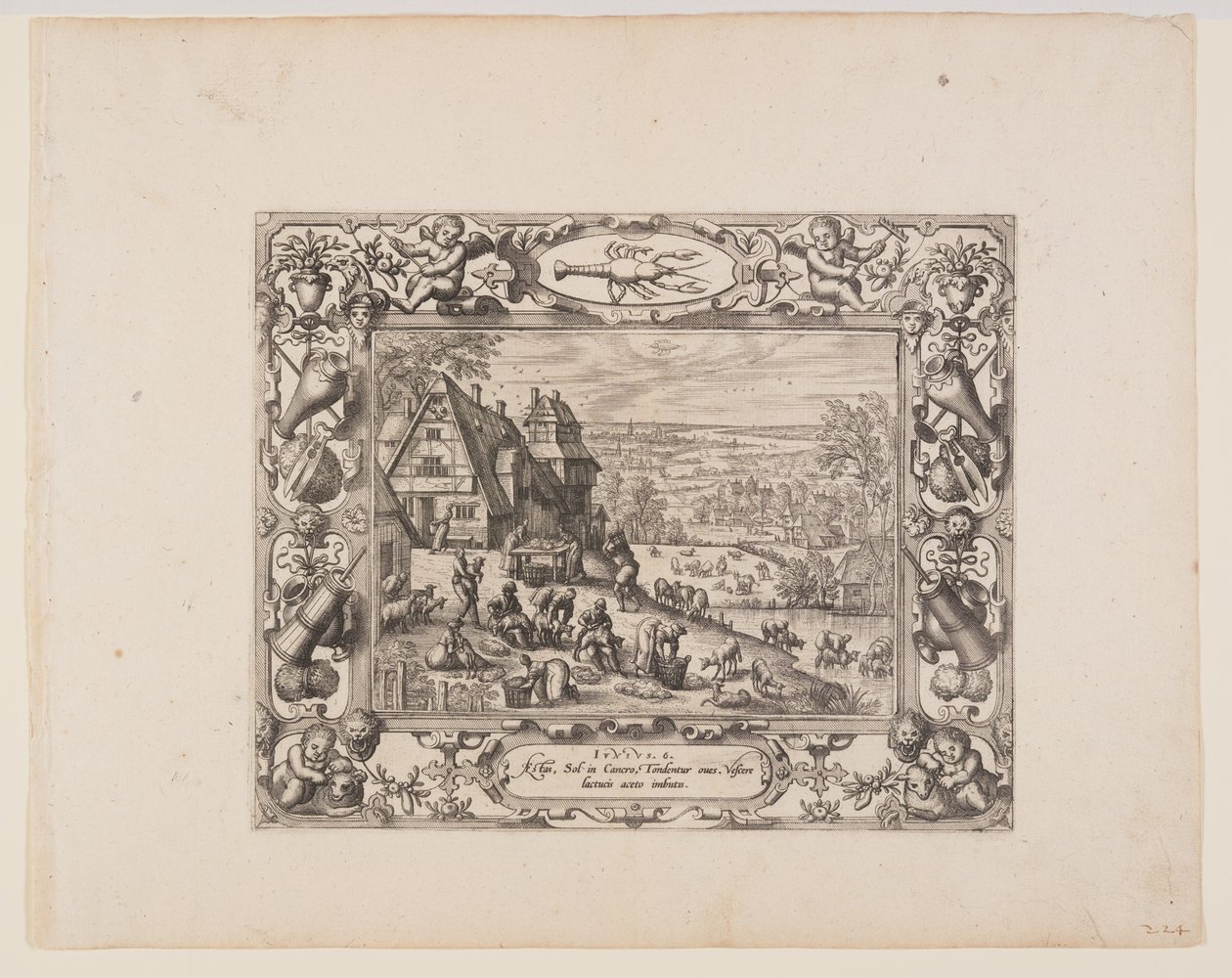 Junio, de Los Doce Meses de Pieter van der Borcht