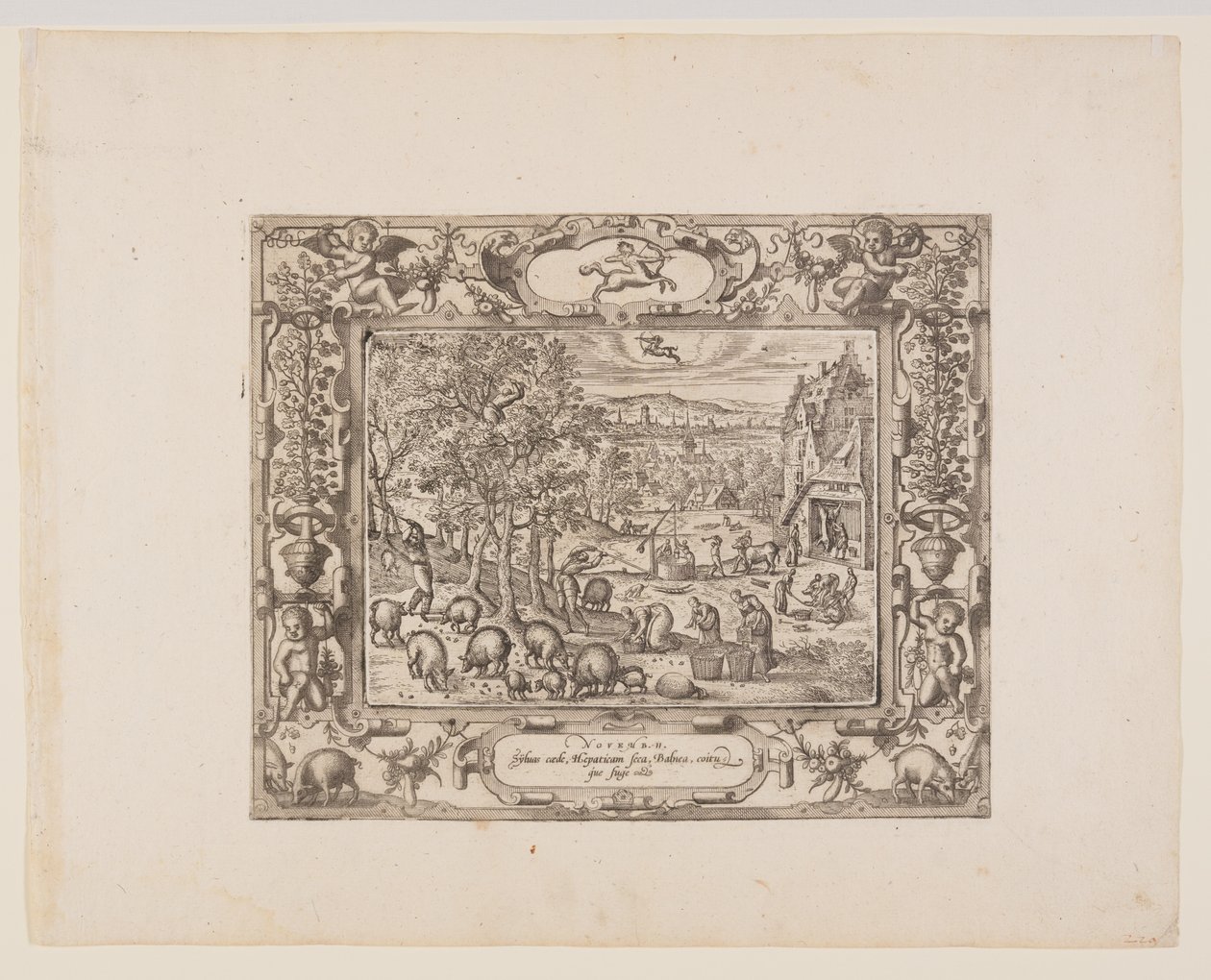 Noviembre, de Los Doce Meses de Pieter van der Borcht
