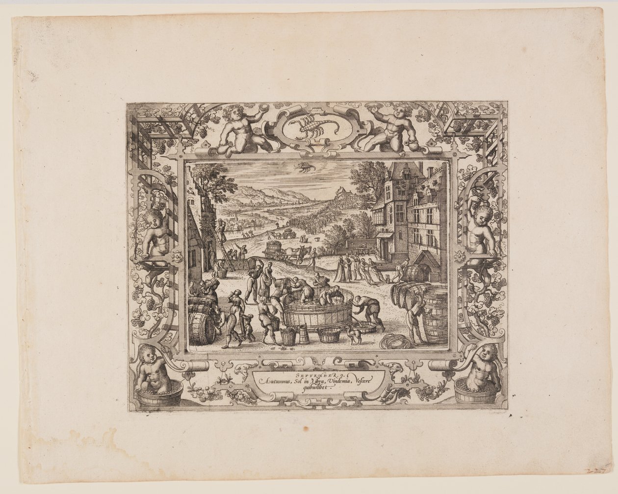 Septiembre, de Los Doce Meses de Pieter van der Borcht