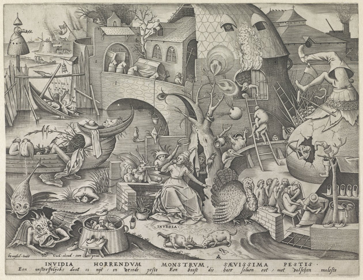 Envidiar Invidia (título sobre objeto) Los siete pecados capitales (título de la serie) de Pieter van der Heyden
