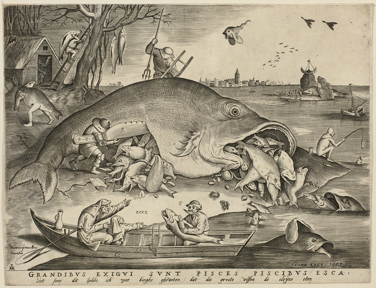 Peces Grandes Comen Peces Pequeños de Pieter van der Heyden