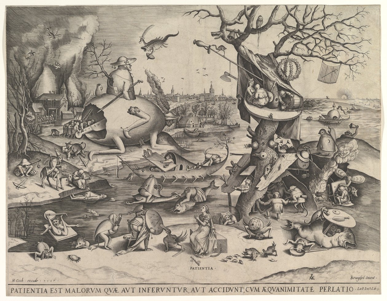 Paciencia Patientia, 1557 de Pieter van der Heyden
