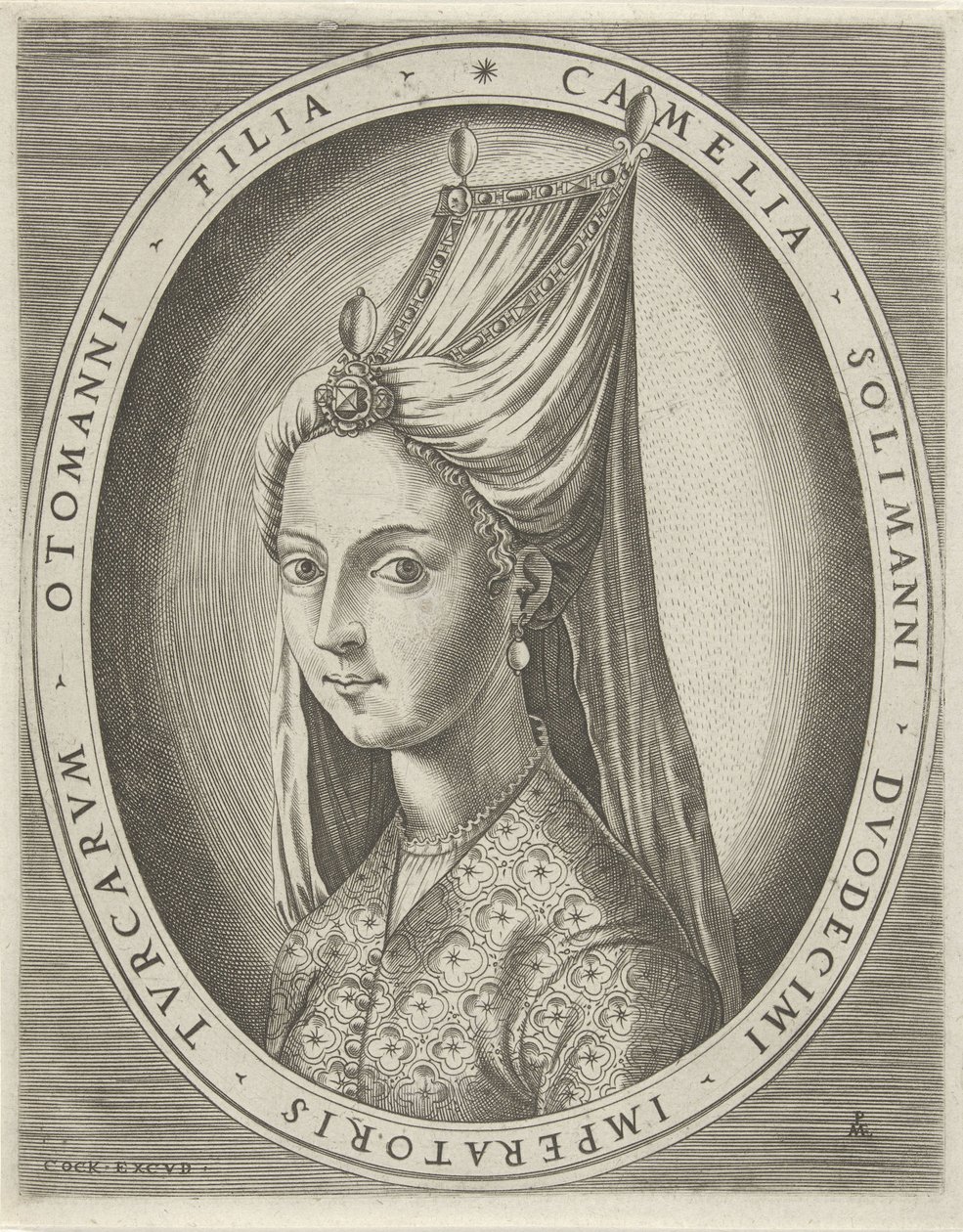 Retrato de Amalia, hija de Solimán I el Grande Retratos de gobernantes (título de la serie) de Pieter van der Heyden