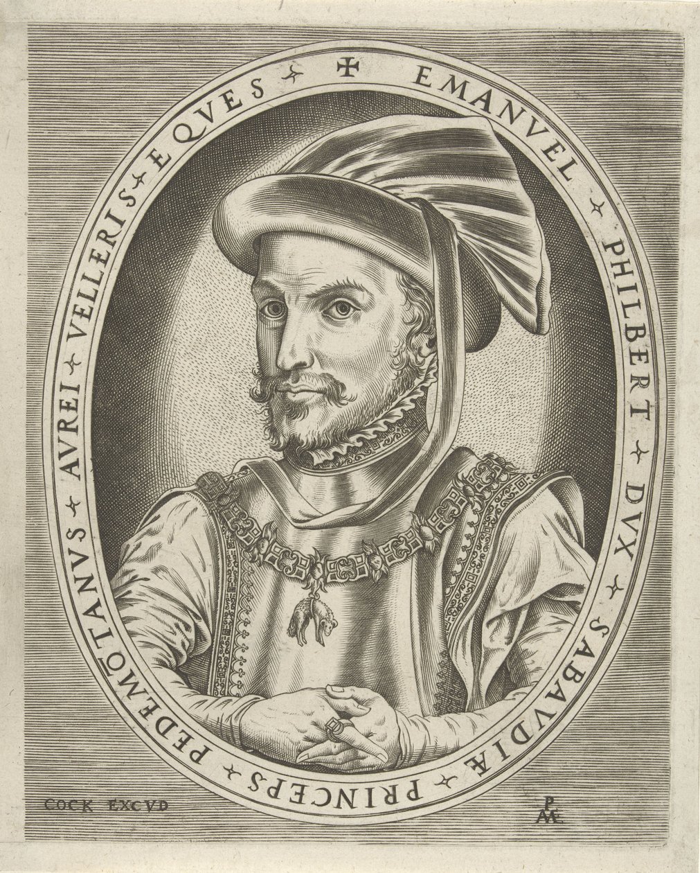 Retrato de Emanuel Philibert, duque de Saboya Retratos de gobernantes (título de la serie) de Pieter van der Heyden