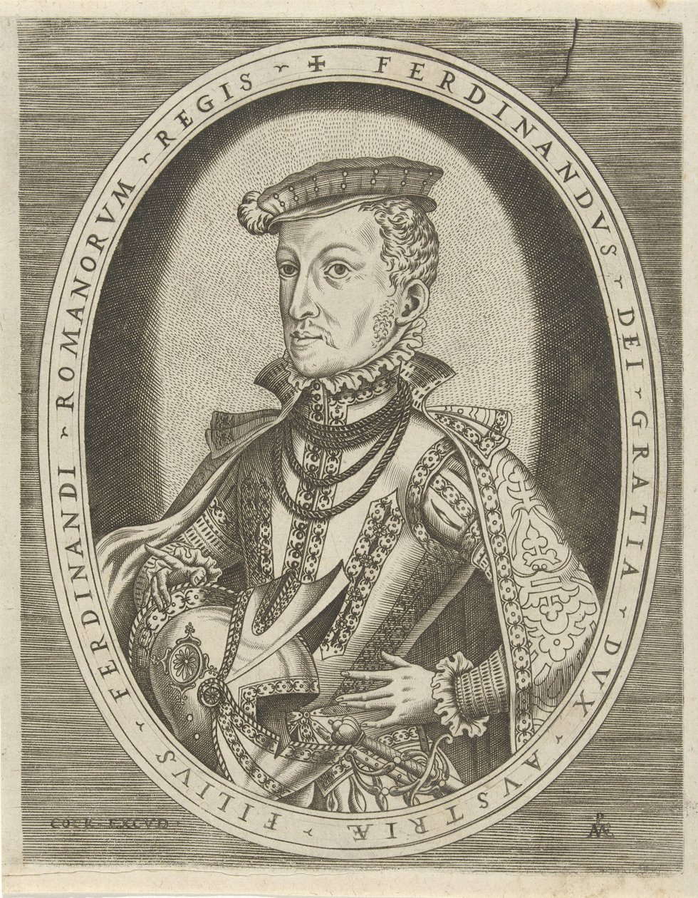 Retrato de Fernando II de Tirol Retratos de gobernantes (título de la serie) de Pieter van der Heyden