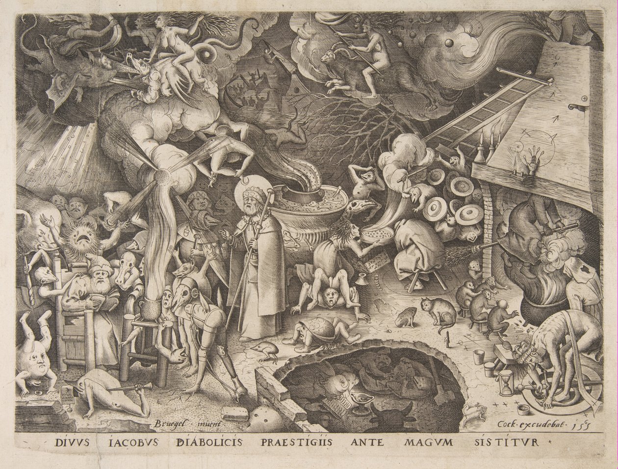 San Jaime y el mago Hermógenes, 1565 de Pieter van der Heyden