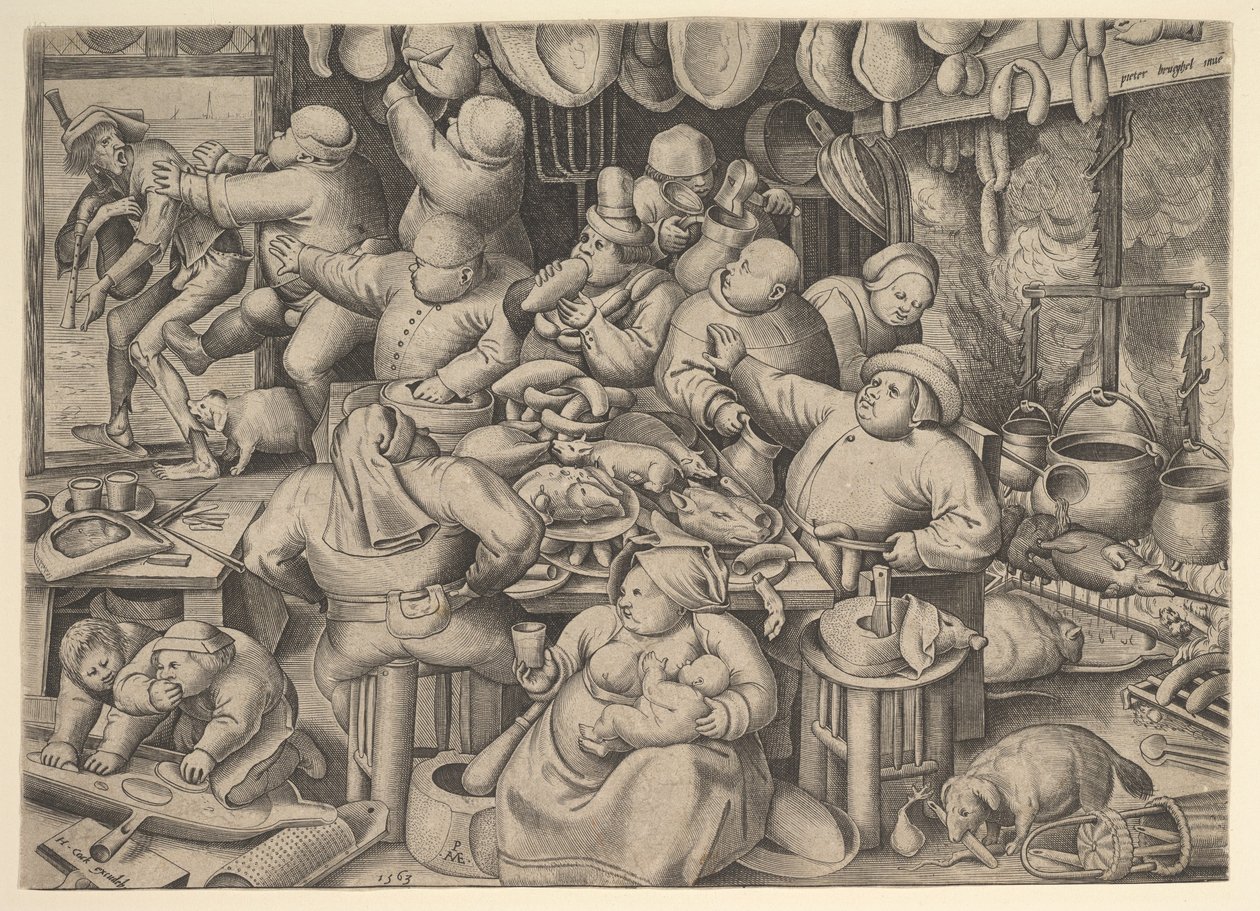 La Cocina Gorda, 1563 de Pieter van der Heyden
