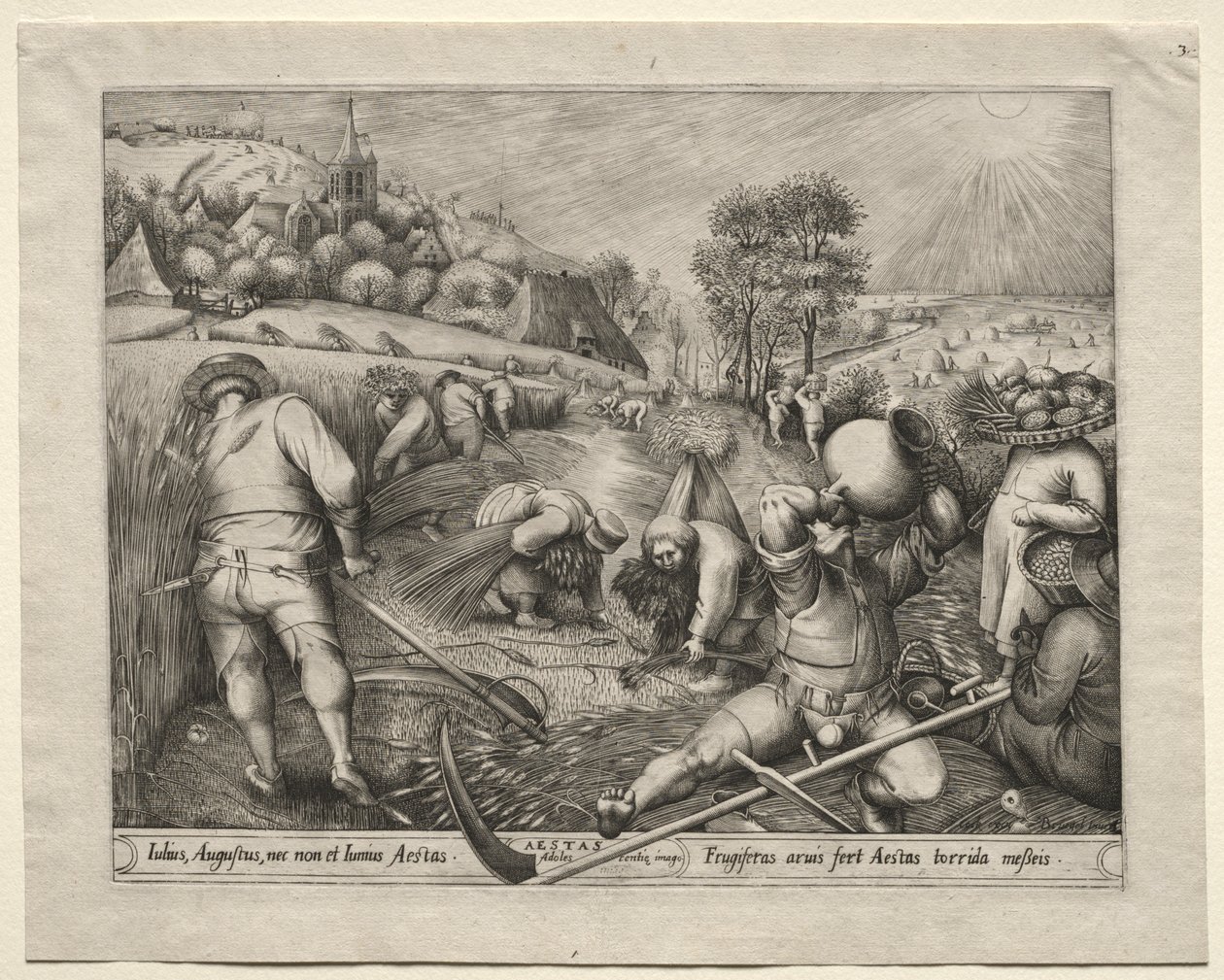 Las cuatro estaciones: Verano, 1570 de Pieter van der Heyden