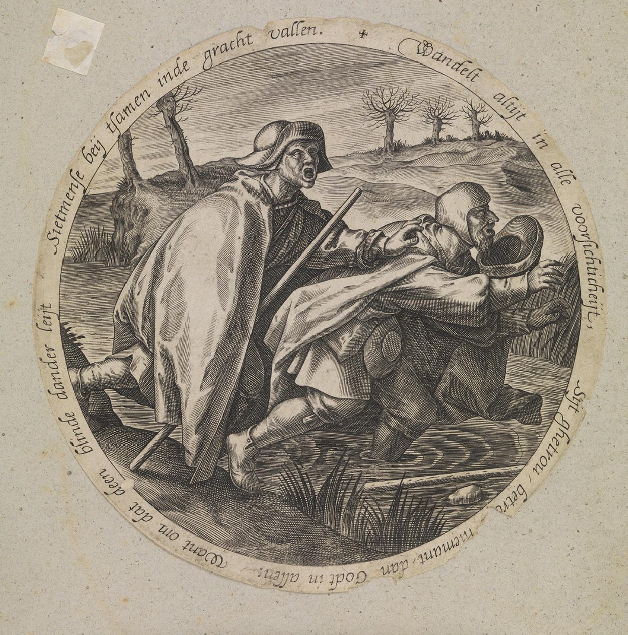 Los ciegos guiando a los ciegos de Pieter van der Heyden