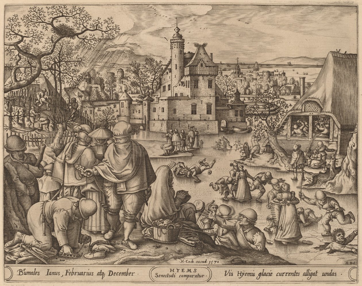 Invierno de Pieter van der Heyden after Hans Bol