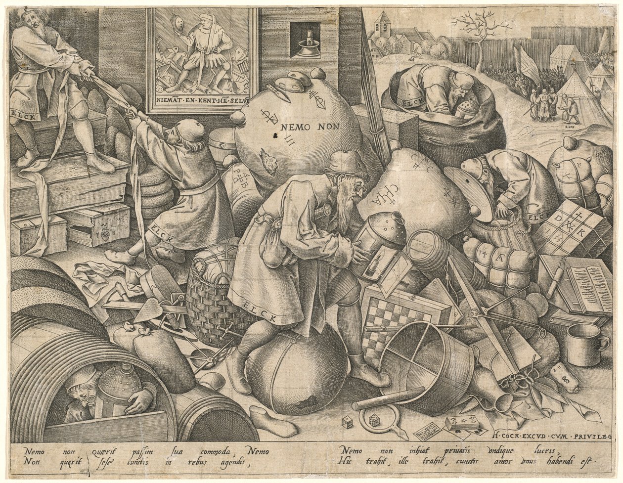 El gran teatro del mundo de Pieter van der Heyden after Pieter Bruegel the Elder