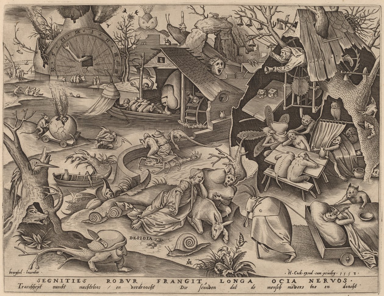 Pereza de Pieter van der Heyden after Pieter Bruegel the Elder