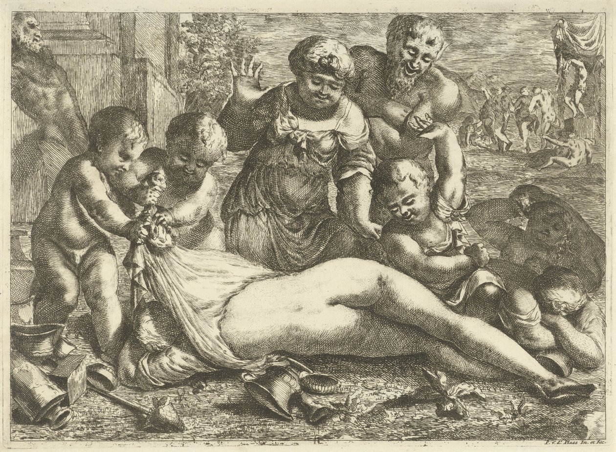 Una bacante borracha de Pieter van der Plas (II)