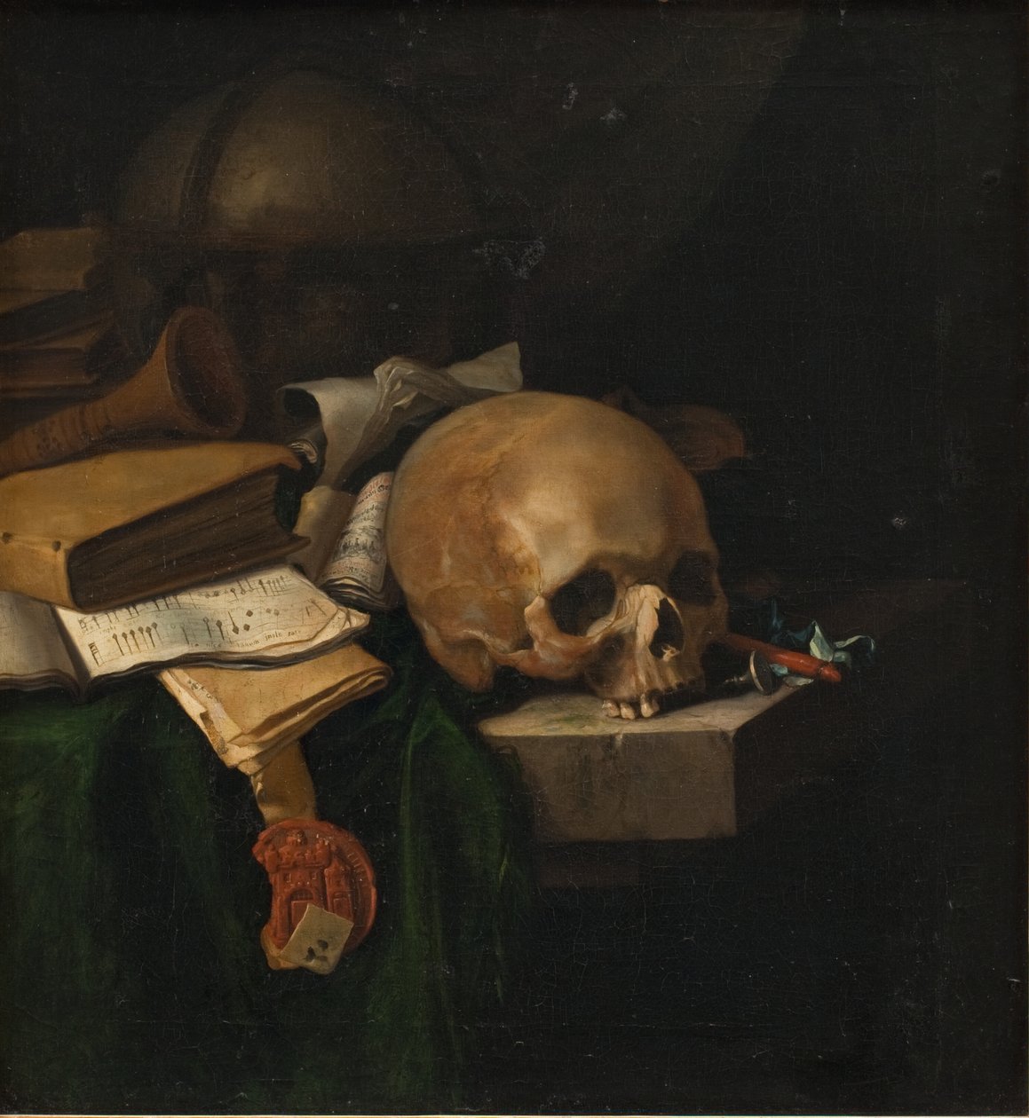 Bodegón de vanitas de Pieter van der Willigen