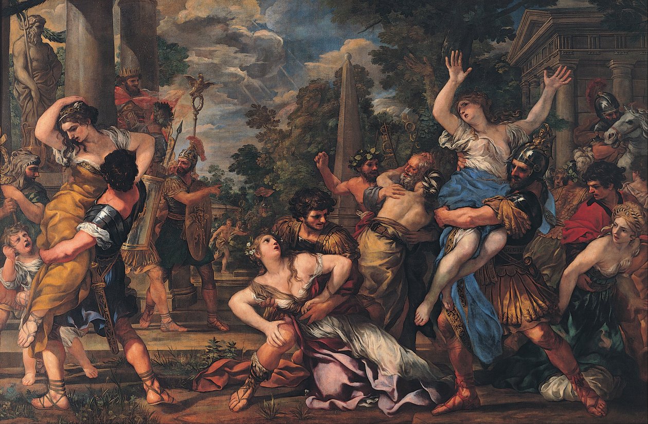 El Rapto de las Sabinas de Pietro da Cortona