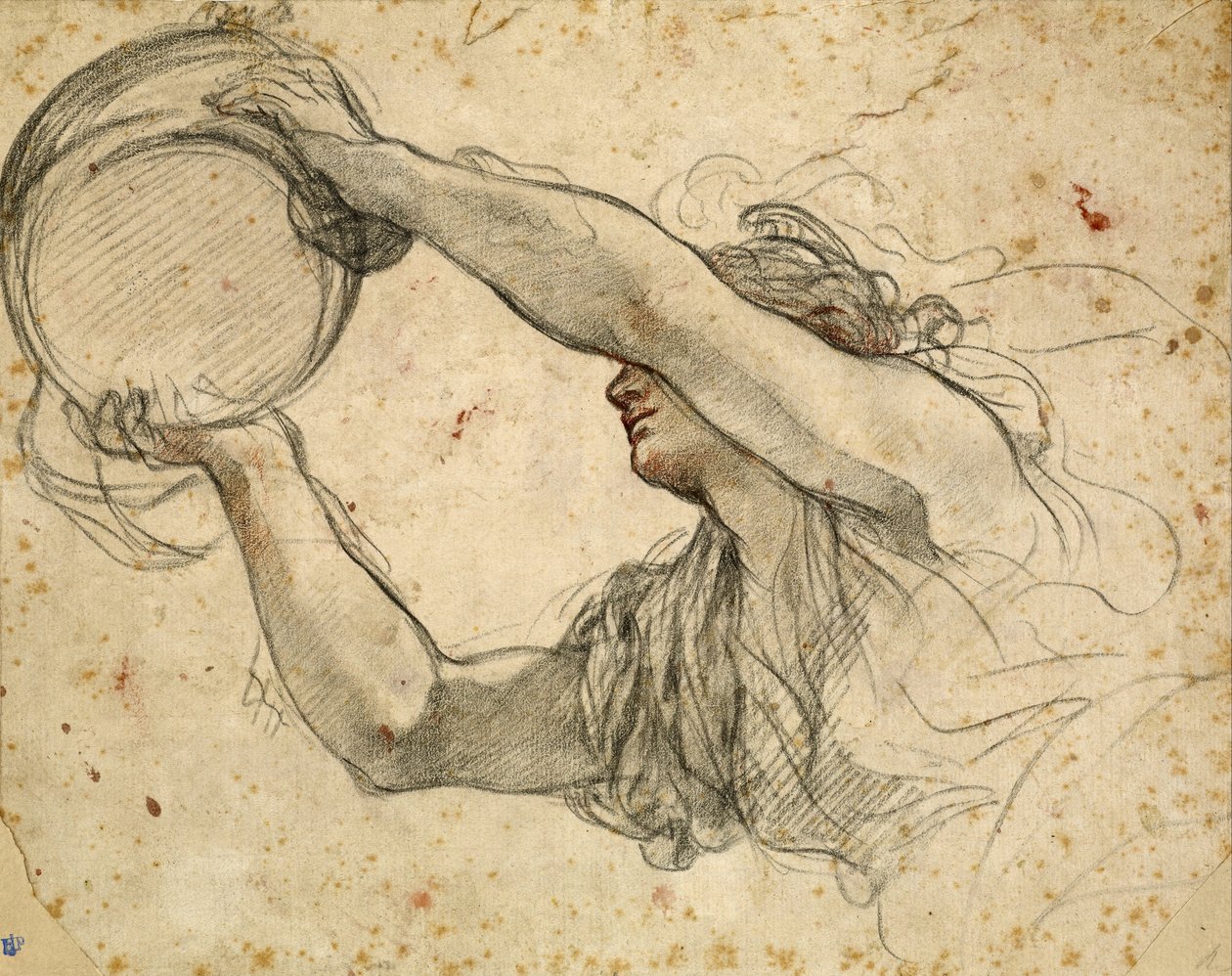 Mujer Sosteniendo la Tiara Papal de Pietro da Cortona