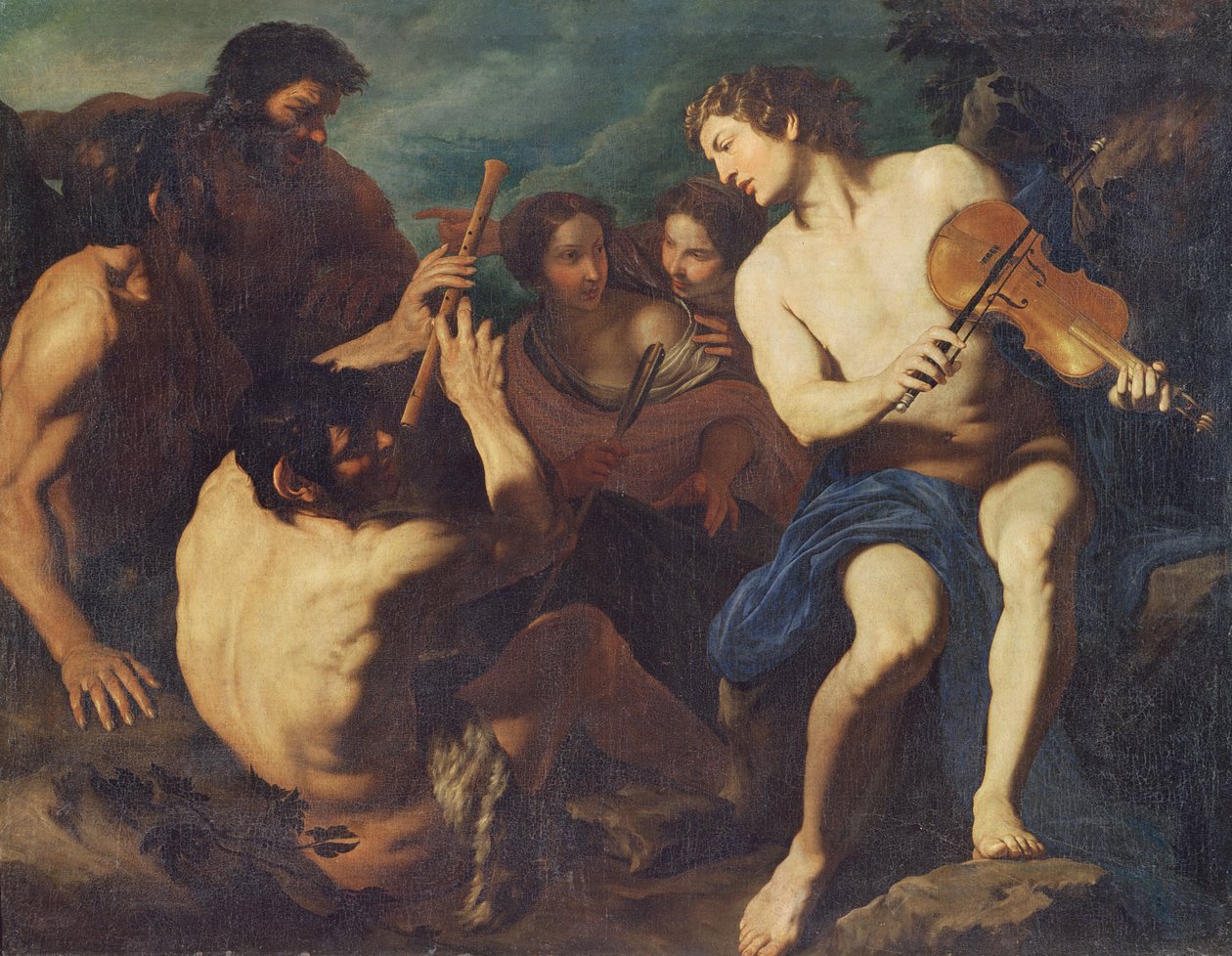 Duelo musical entre Apolo y Marsias de Pietro Novelli