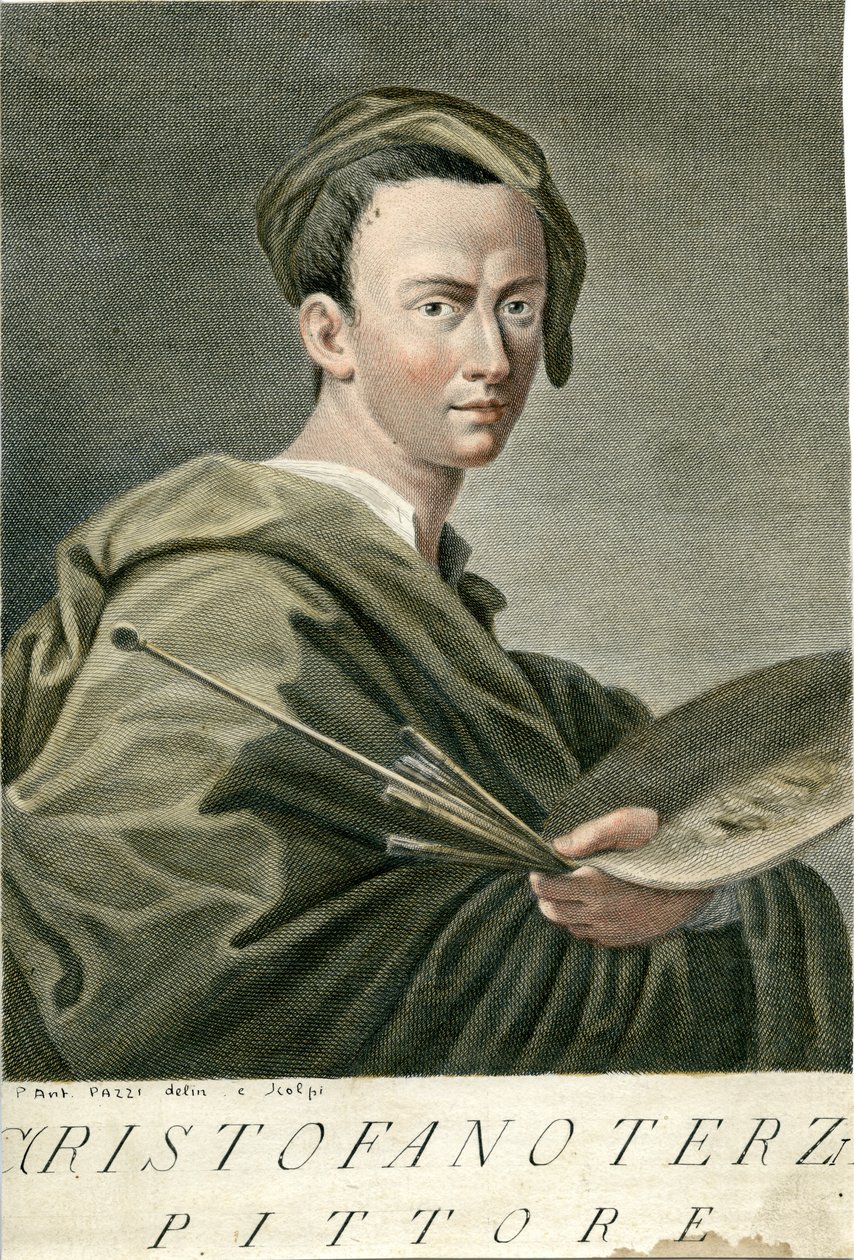 Retrato grabado de Pietro Antonio Pazzi