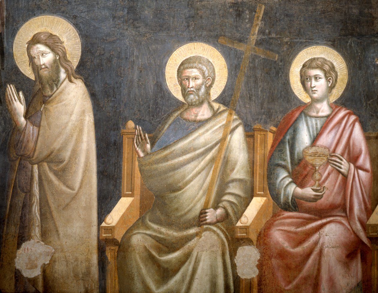 Figuras de santos (detalle) del Juicio Final, segunda mitad del siglo XIII de Pietro Cavallini