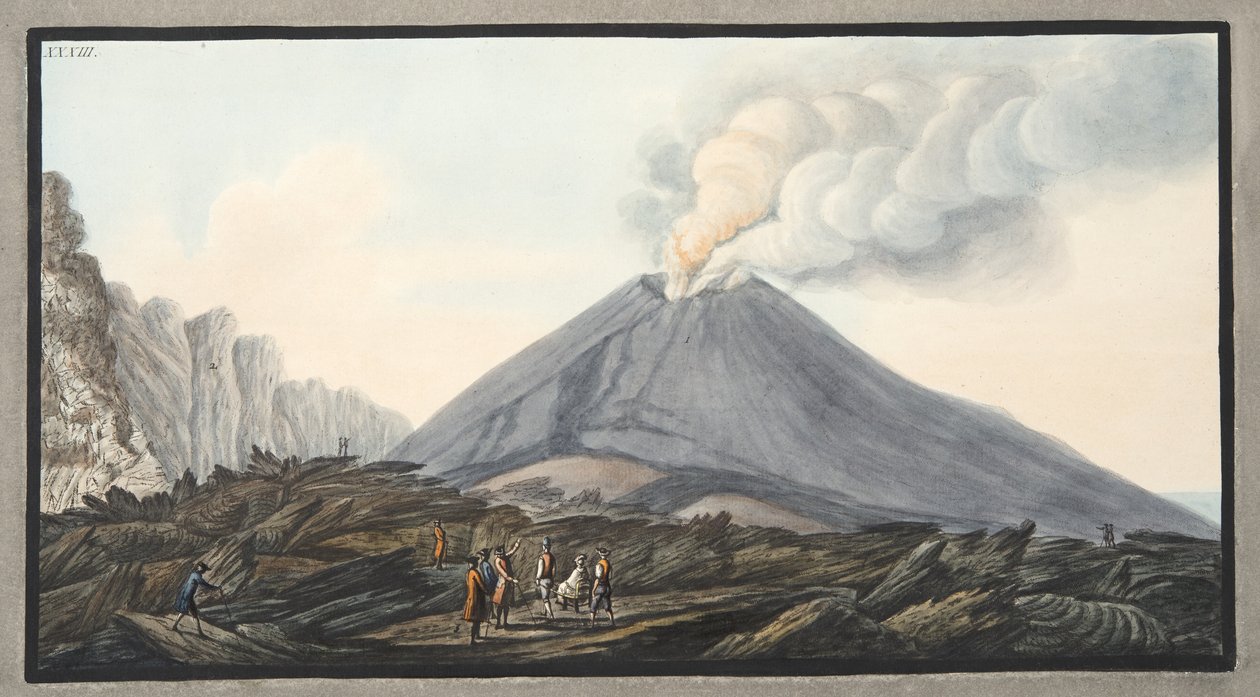 Vista del Atrio di Cavallo entre Somma y Vesubio, placa 33 de 