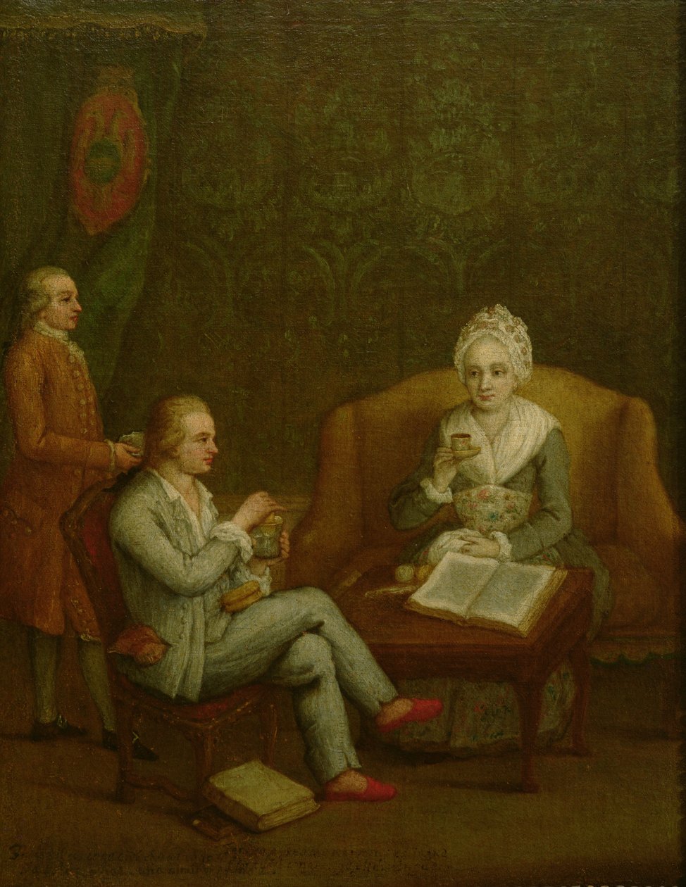 Adriana Giustinian Barbarigo y su Hijo Gerolamo Ascanio, c.1776-79 de Pietro Longhi