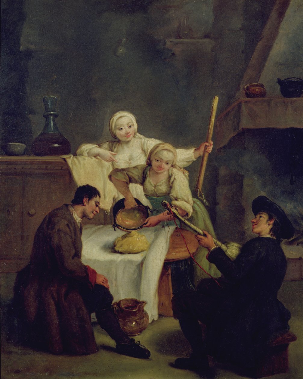 Preparando la polenta de Pietro Longhi