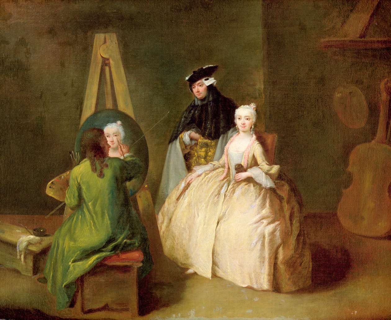 El Estudio del Artista, c.1746 de Pietro Longhi