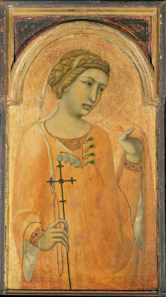 Una santa femenina, posiblemente Santa Margarita, 1320-29 de Pietro Lorenzetti