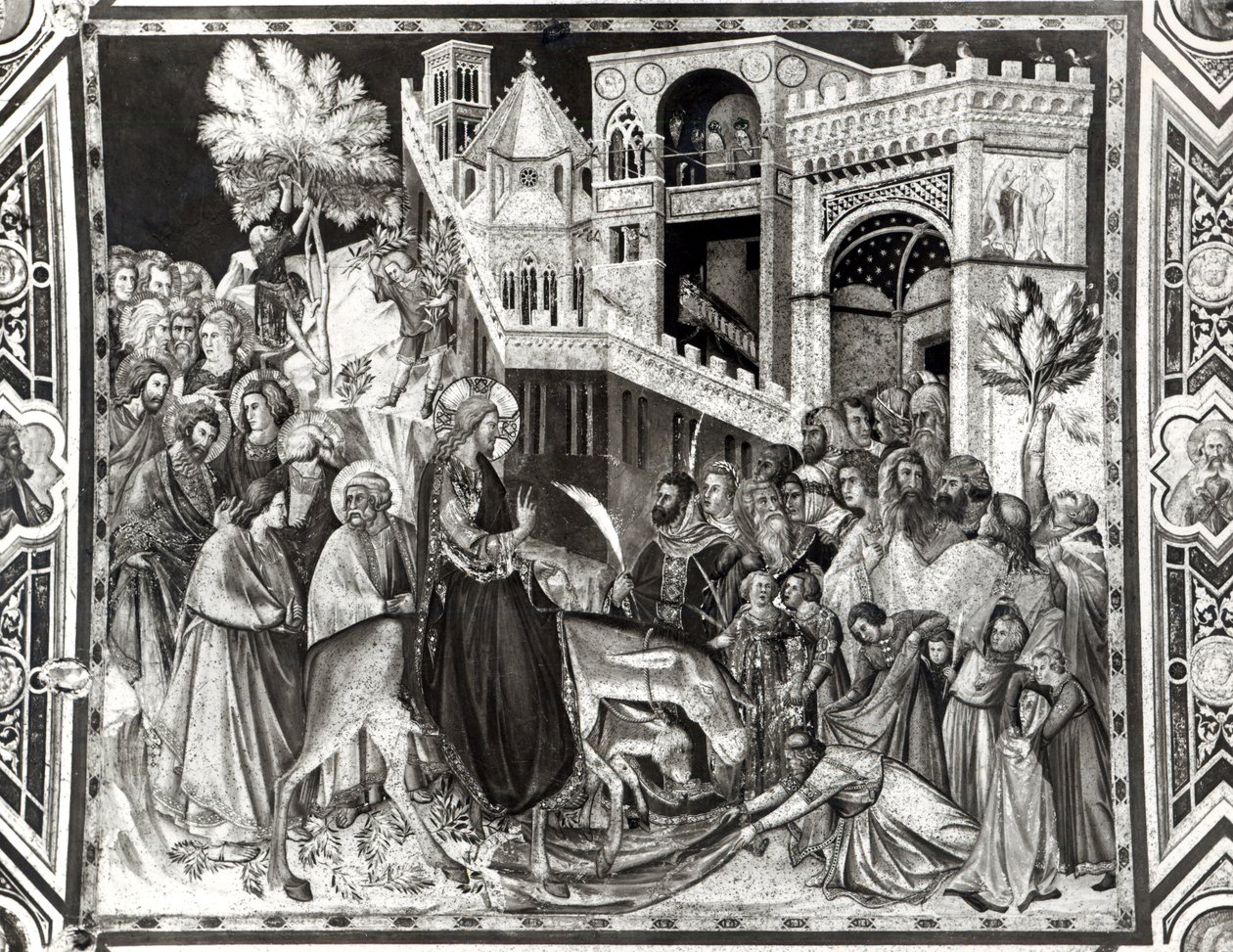 Entrada de Cristo en Jerusalén de Pietro Lorenzetti