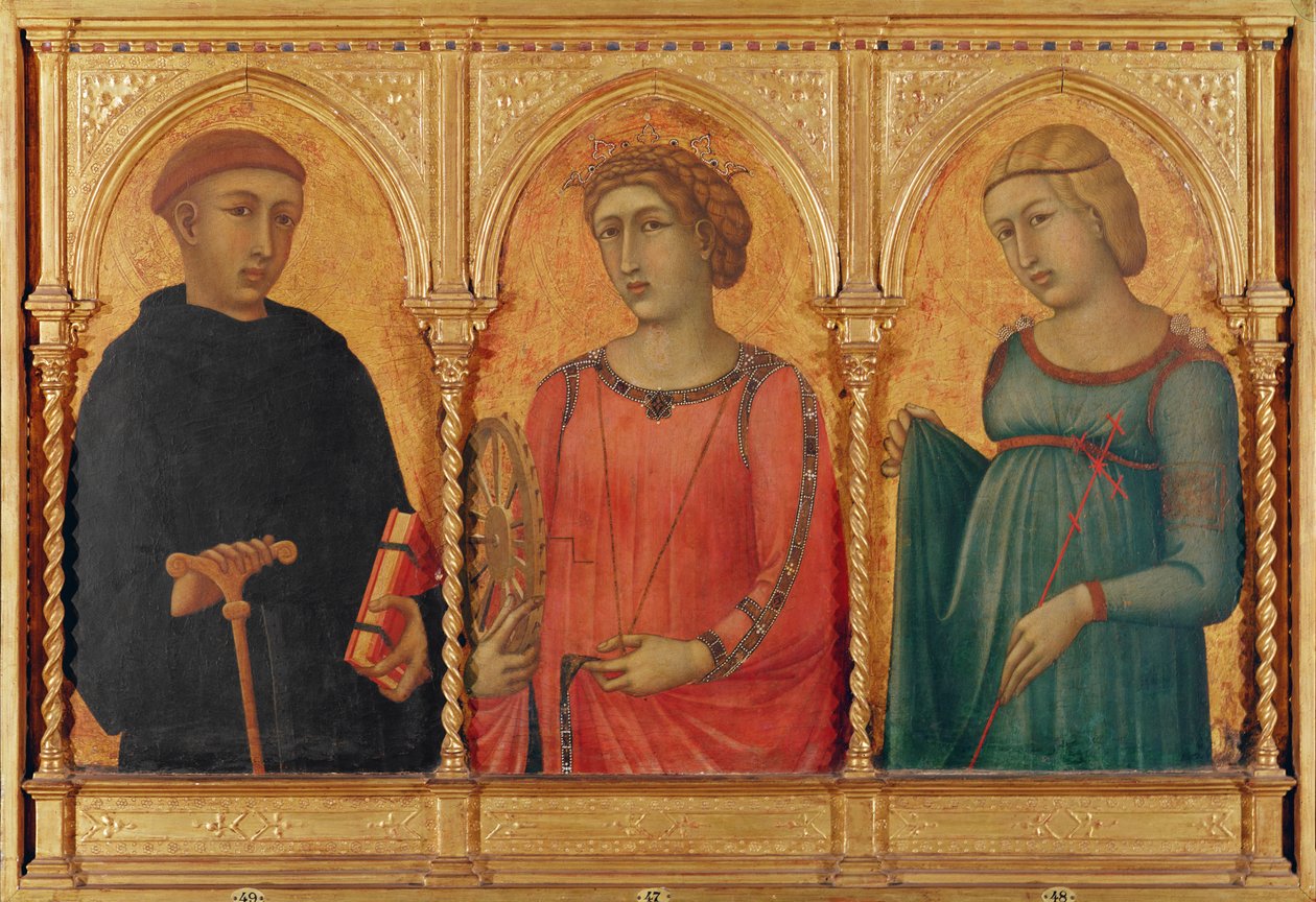 Tres Santos de Pietro Lorenzetti