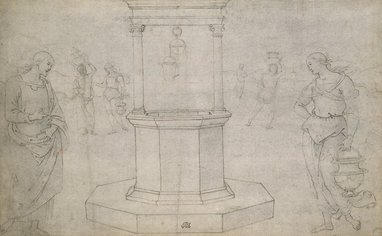 Cristo y la mujer de Samaria de Pietro Perugino
