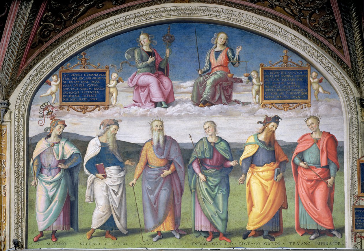 Luneta de Prudencia y Justicia, de la Sala dell