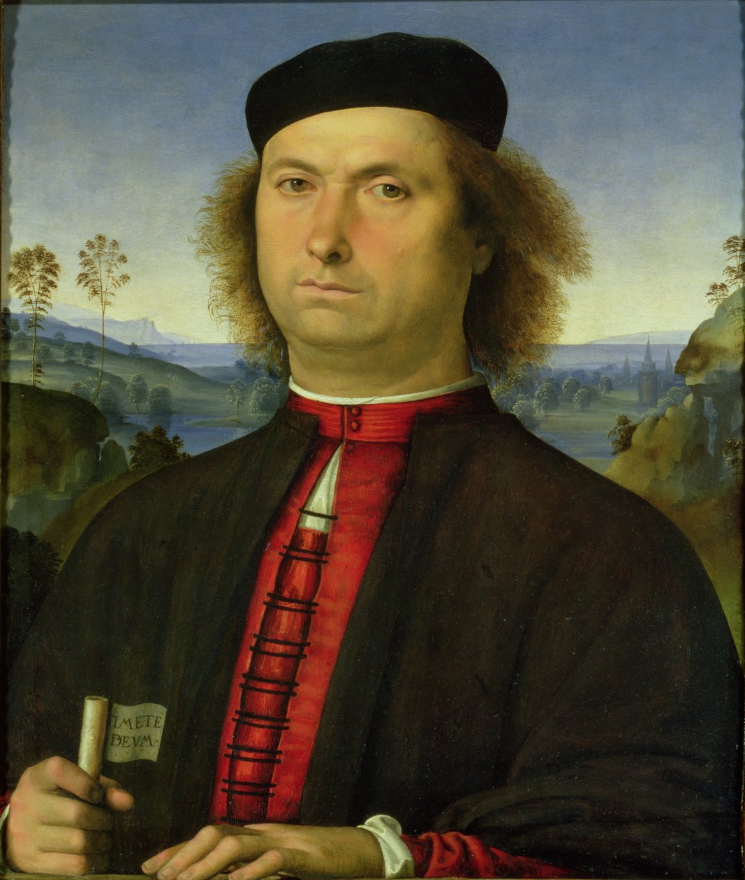Retrato de Francesco delle Opere, 1494 de Pietro Perugino