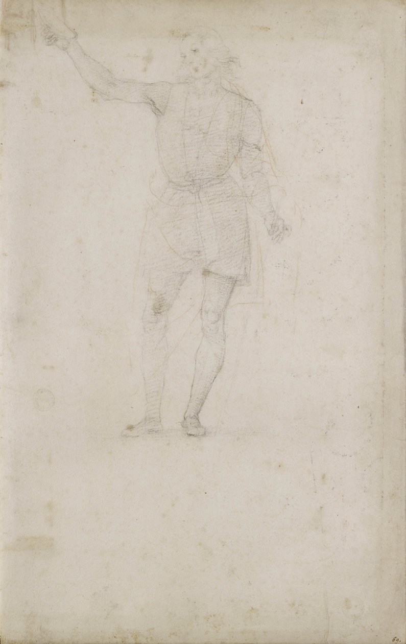Estudio para un San Juan Bautista de Pietro Perugino