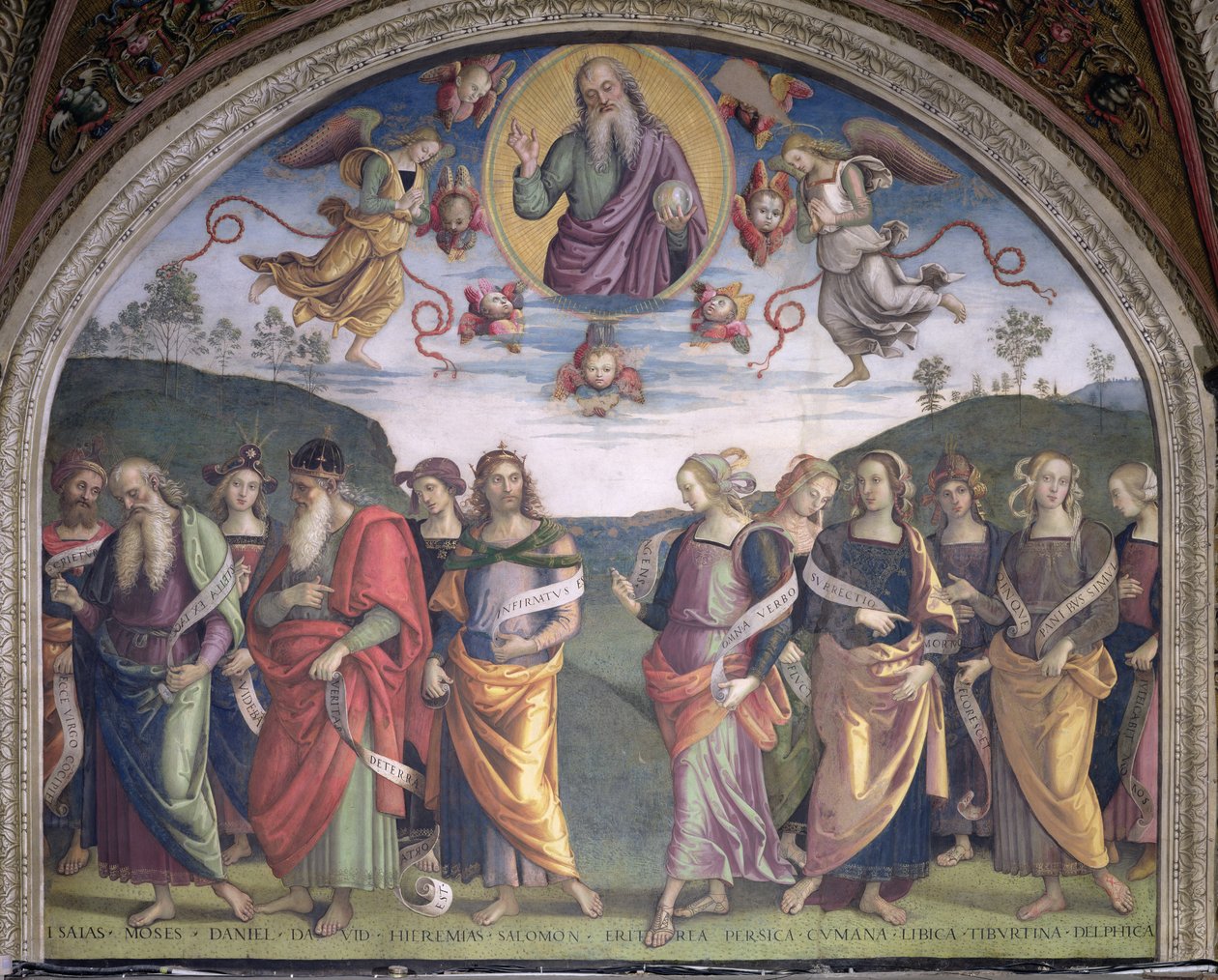 El Padre Eterno en gloria con profetas y sibilas, de la Sala dell