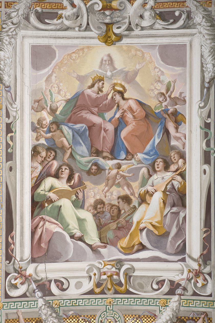 La Coronación de la Virgen María (detalle) de Pietro Sorri