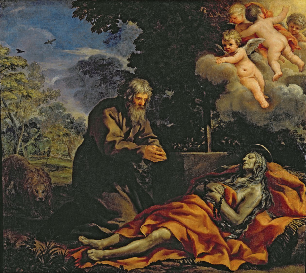 Muerte de Santa María de Egipto de Pietro da Cortona