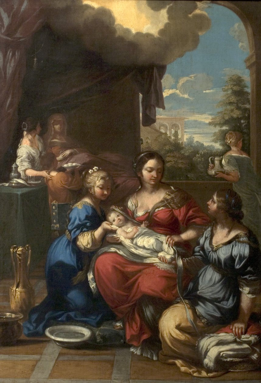 El nacimiento de la Virgen de Pietro da Cortona