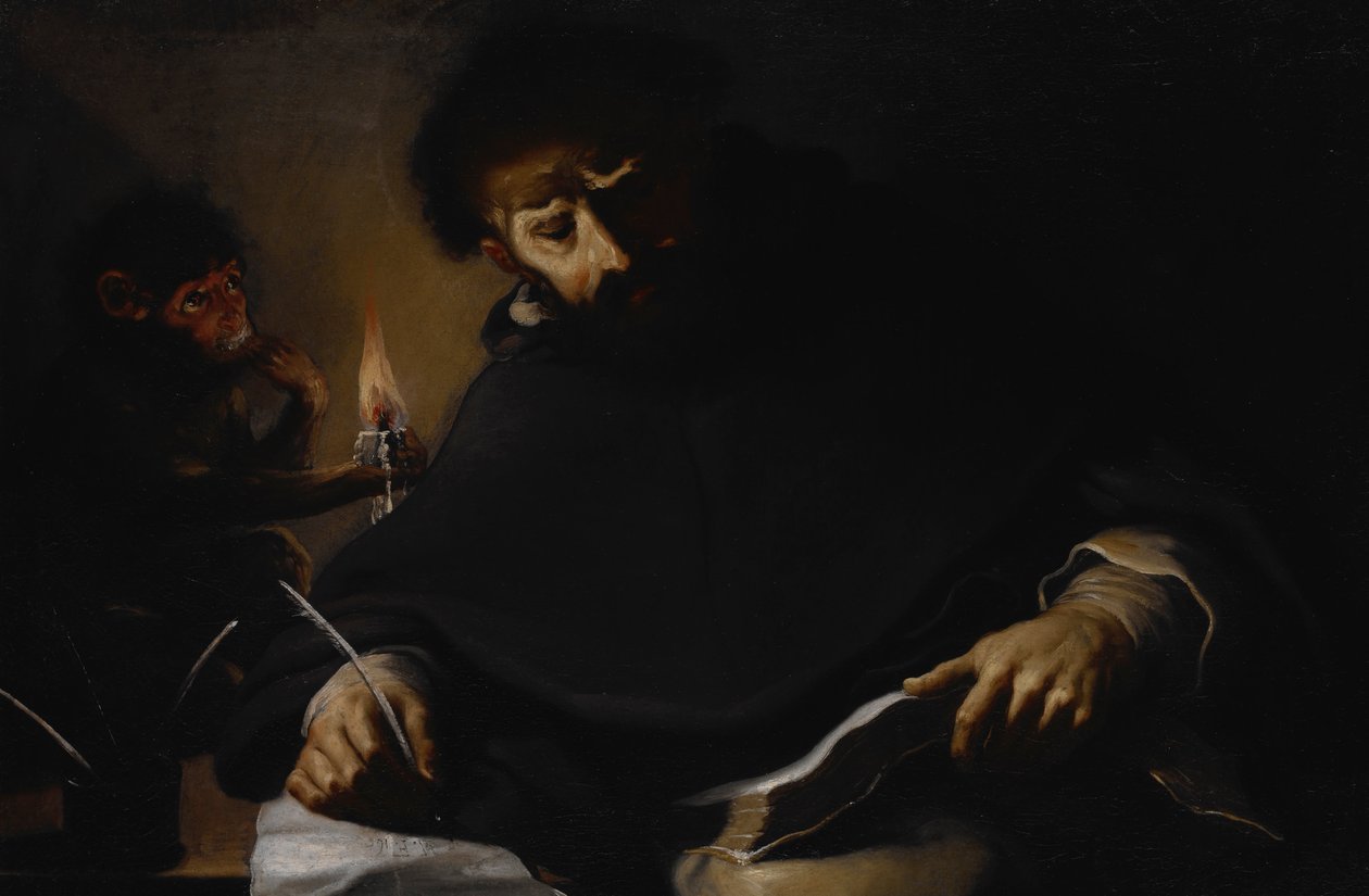 San Domingo y el diablo de Pietro della Vecchia