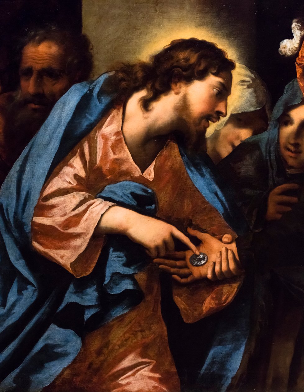 El pago del tributo, hacia 1650/60 (Óleo sobre lienzo) de Pietro (1605-78) Della Vecchia