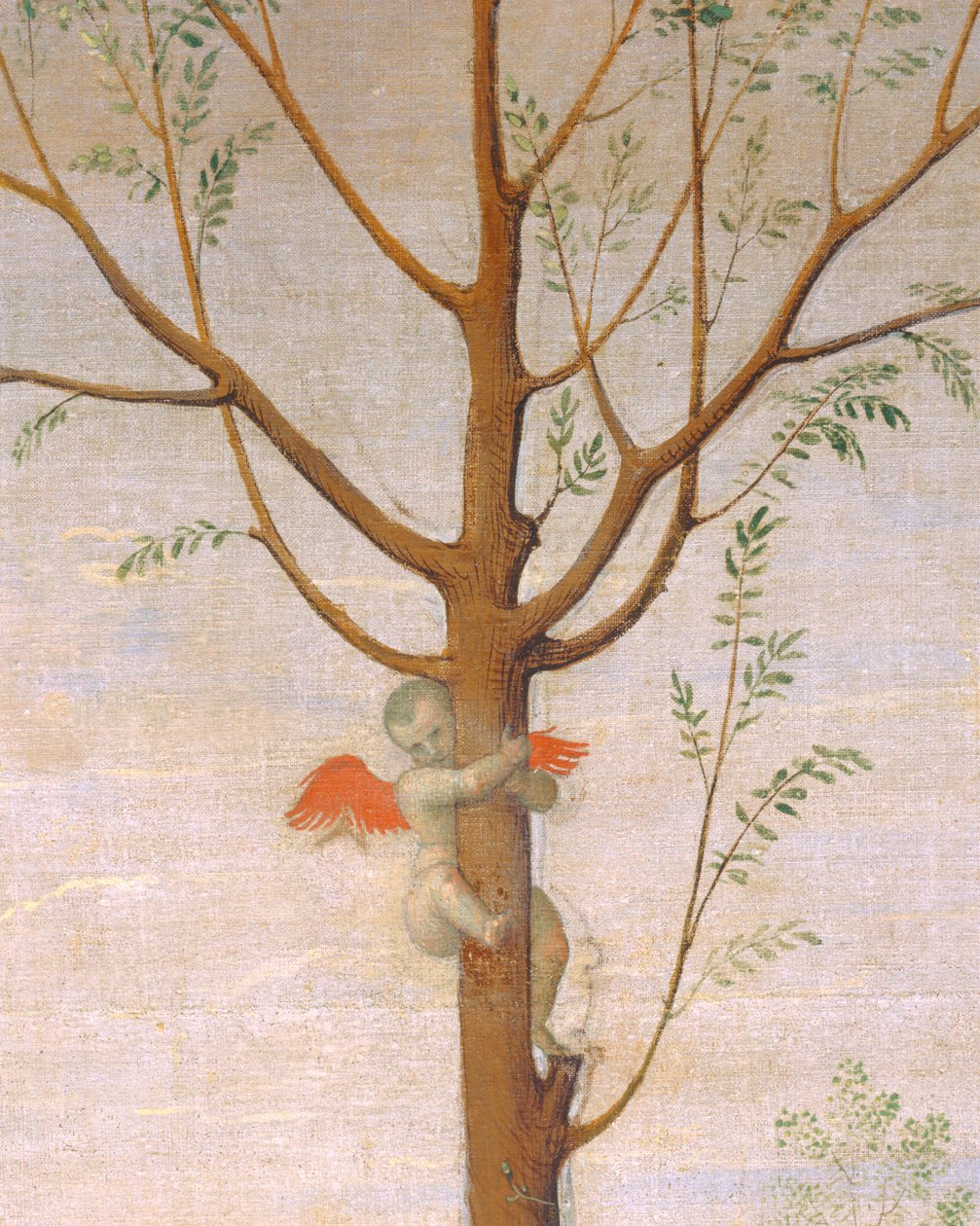 La batalla entre el Amor y la Castidad ... de Pietro (studio of) Perugino